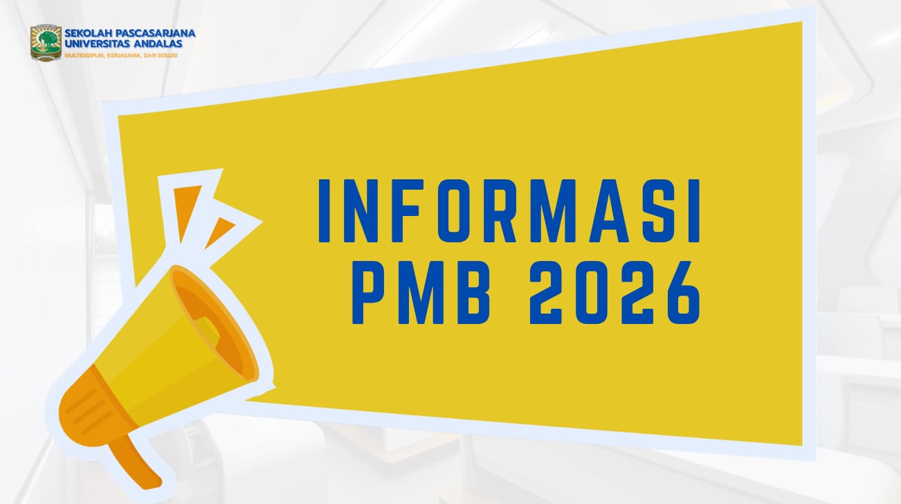 PMB Pascasarjana Universitas Andalas Tahun 2026
